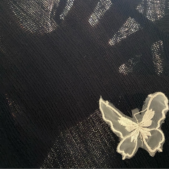 Black Butterfly Cardigan - Y2K Coquette - Picture 4 of 4